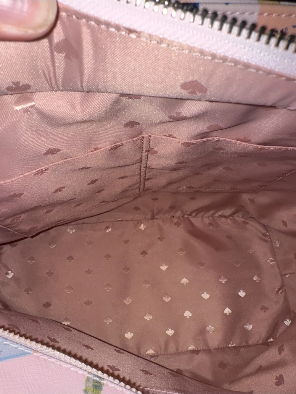 Kate Spade Shore Street Margareta tote bag purse pink champagne bottles designer